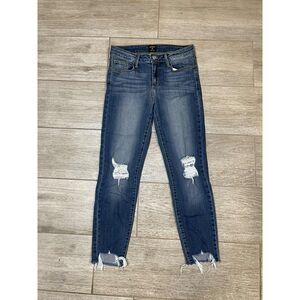 Just Black Distressed Womens Denim Jeans